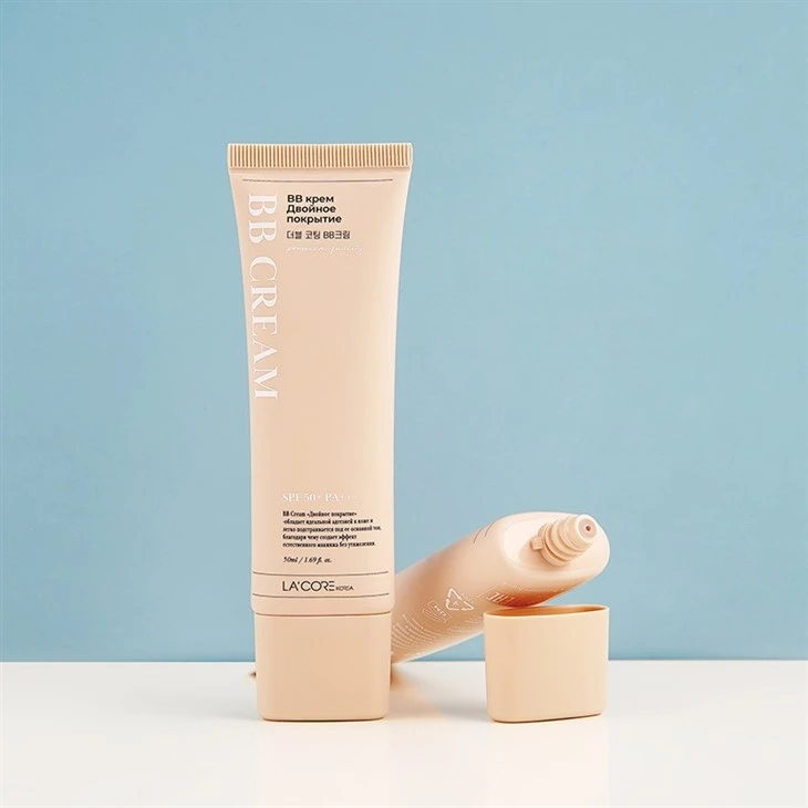 Flat Oval Squeeze Sunscreen BB Cream Tube