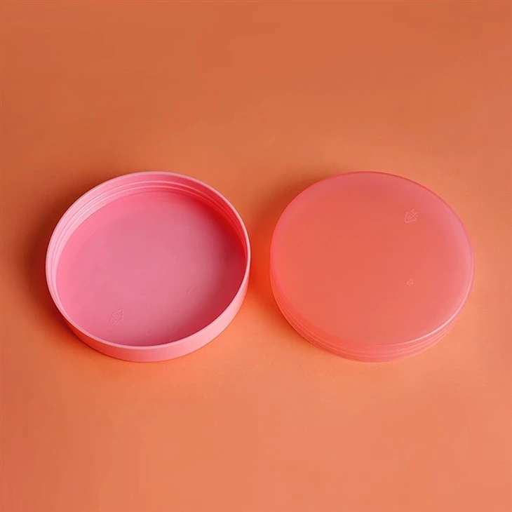Transparent Color Flat Shape Cosmetic Plastic Jars Body Butter Body Scrub Container PET Face Cream Jar Skincare Container Jar