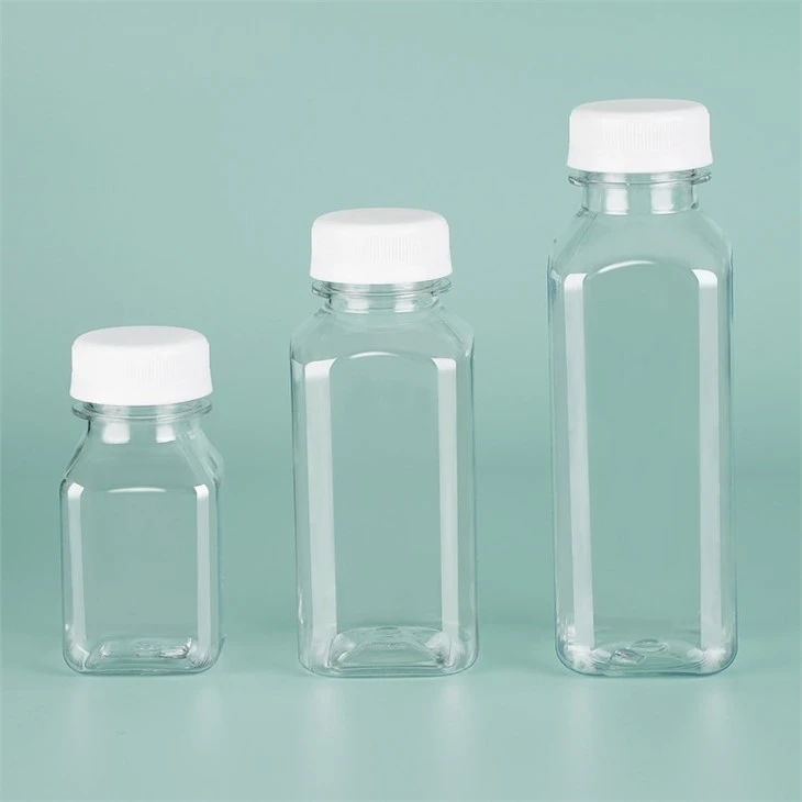 100ml 150ml 200ml 300ml PET Plastic Juice Bottle With Cap